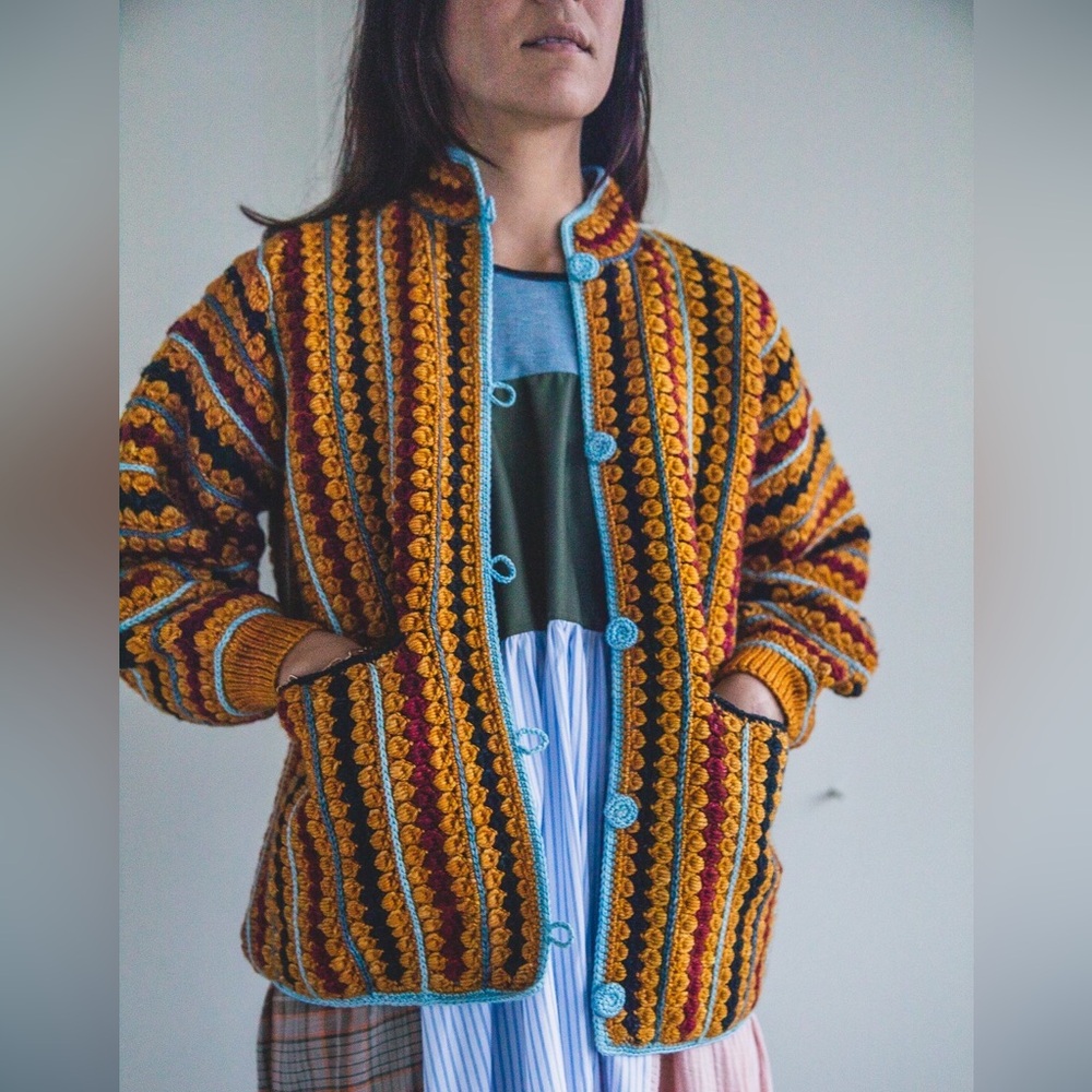 Misha & Puff Retrospective Marigold Cardigan xs/sm